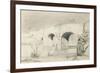 Page from a Sketchbook, 'The Basque Country', 1862-63-Odilon Redon-Framed Giclee Print