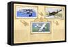 Page from Aircraft of the Royal Air Force Card Album-null-Framed Stretched Canvas