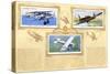 Page from Aircraft of the Royal Air Force Card Album-null-Stretched Canvas