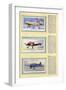 Page from an Album of Aeroplanes (Civil) for Cigarette Cards-null-Framed Art Print