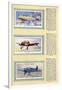 Page from an Album of Aeroplanes (Civil) for Cigarette Cards-null-Framed Art Print