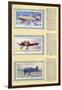 Page from an Album of Aeroplanes (Civil) for Cigarette Cards-null-Framed Art Print