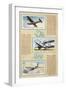 Page from an Album of International Air Liners for Cigarette Cards-null-Framed Art Print