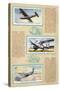 Page from an Album of International Air Liners for Cigarette Cards-null-Stretched Canvas