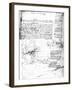 Page from Da Vinci's Notebook-Leonardo da Vinci-Framed Giclee Print