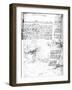 Page from Da Vinci's Notebook-Leonardo da Vinci-Framed Giclee Print