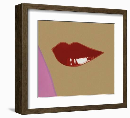 Page from Lips Book, c.1975-Andy Warhol-Framed Giclee Print