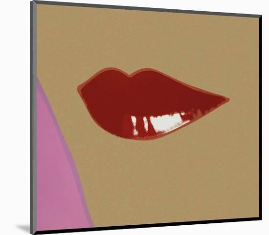 Page from Lips Book, c.1975-Andy Warhol-Mounted Giclee Print