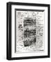 Page from One of Balzac's Works with Handwritten Corrections-Honore de Balzac-Framed Giclee Print