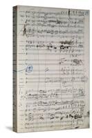 Page from Original Score of Madame Butterfly, Opera by Giacomo Puccini-null-Stretched Canvas