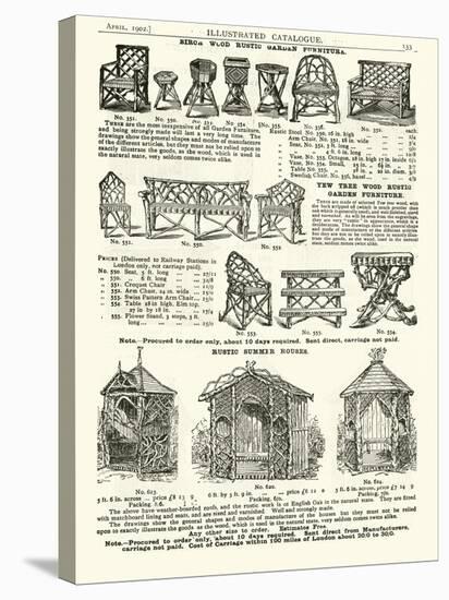 Page from the Army and Navy Catalogue, April 1902-null-Stretched Canvas