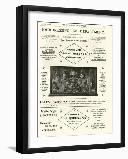 Page from the Army and Navy Catalogue, April 1902-null-Framed Giclee Print