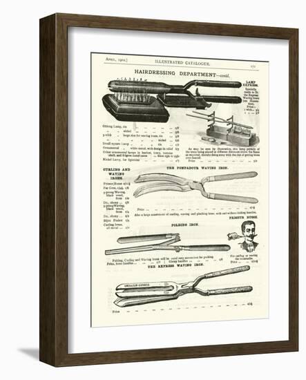 Page from the Army and Navy Catalogue, April 1902-null-Framed Giclee Print