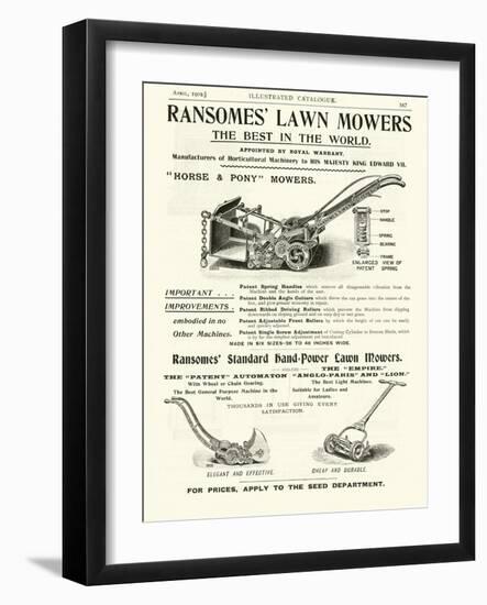 Page from the Army and Navy Catalogue, April 1902-null-Framed Giclee Print