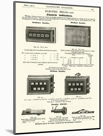 Page from the Army and Navy Catalogue, April 1902-null-Mounted Giclee Print