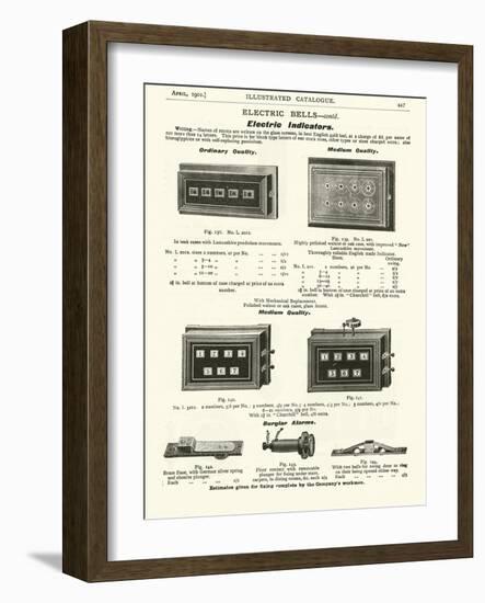 Page from the Army and Navy Catalogue, April 1902-null-Framed Giclee Print