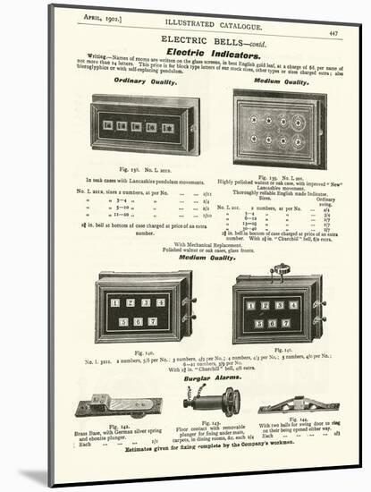 Page from the Army and Navy Catalogue, April 1902-null-Mounted Giclee Print