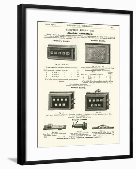 Page from the Army and Navy Catalogue, April 1902-null-Framed Giclee Print