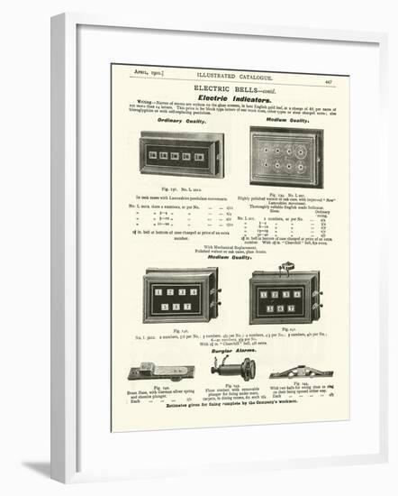 Page from the Army and Navy Catalogue, April 1902-null-Framed Giclee Print