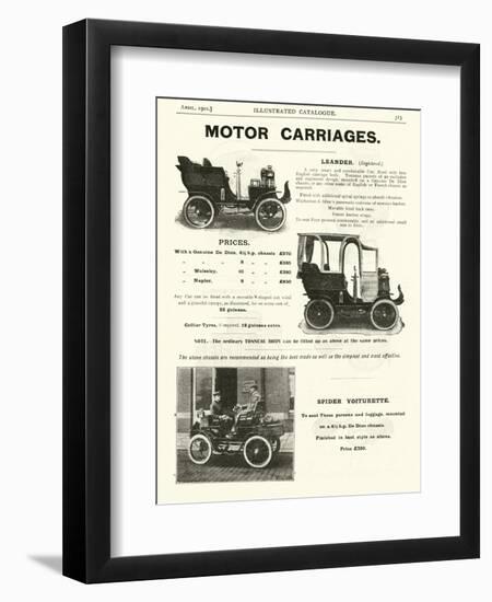 Page from the Army and Navy Catalogue, April 1902-null-Framed Giclee Print