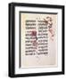 Page from the Bible for 42 Lines or Mazarinaed by Johan Gutenberg 15th Century.-null-Framed Giclee Print