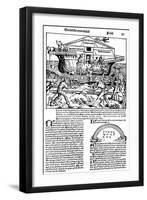 Page from the Book the Nuremberg Chronicle, 1493-Michael Wolgemut-Framed Giclee Print