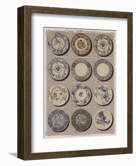 Page from the Catalogue of the Grand Depot De Porcelaines, Faiences Et Verreries-null-Framed Giclee Print