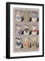 Page from the Catalogue of the Grand Depot De Porcelaines, Faiences Et Verreries-null-Framed Premium Giclee Print