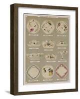 Page from the Catalogue of the Grand Depot De Porcelaines, Faiences Et Verreries-null-Framed Giclee Print