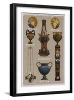 Page from the Catalogue of the Grand Depot De Porcelaines, Faiences Et Verreries-null-Framed Premium Giclee Print