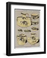 Page from the Catalogue of the Grand Depot De Porcelaines, Faiences Et Verreries-null-Framed Premium Giclee Print