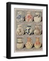 Page from the Catalogue of the Grand Depot De Porcelaines, Faiences Et Verreries-null-Framed Giclee Print