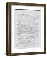 Page from the Codex Leicester, 1508-1512-Leonardo da Vinci-Framed Giclee Print