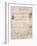 Page from the Codex Regarding the Flight of Birds-Leonardo da Vinci-Framed Giclee Print