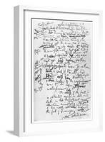 Page from the 'Finnegan's Wake' Notebooks, C.1922-39-James Joyce-Framed Giclee Print