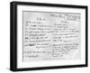 Page from the Original Manuscript of Madame Bovary by Gustave Flaubert-null-Framed Giclee Print