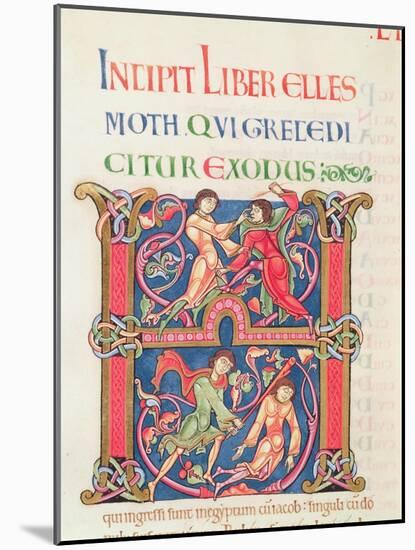 Page from the Winchester Bible, c.1150-80-null-Mounted Giclee Print