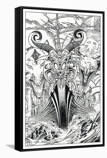 Page Inks-Walter Simonson-Framed Stretched Canvas