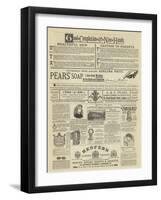Page of Advertisement-null-Framed Giclee Print