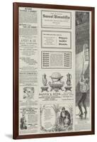 Page of Advertisements-Alfred Crowquill-Framed Giclee Print