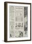 Page of Advertisements-Alfred Crowquill-Framed Giclee Print