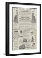 Page of Advertisements-Alfred Crowquill-Framed Giclee Print