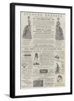 Page of Advertisements-Alfred Crowquill-Framed Giclee Print