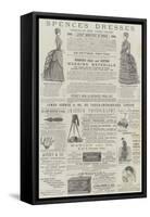 Page of Advertisements-Alfred Crowquill-Framed Stretched Canvas