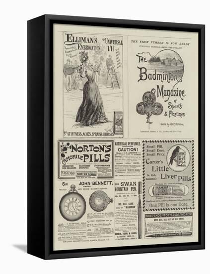 Page of Advertisements-S.t. Dadd-Framed Stretched Canvas