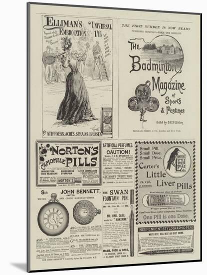 Page of Advertisements-S.t. Dadd-Mounted Giclee Print