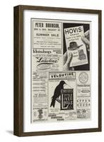 Page of Advertisements-null-Framed Giclee Print