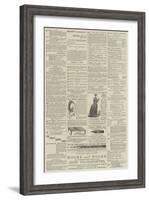 Page of Advertisements-null-Framed Giclee Print