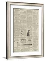 Page of Advertisements-null-Framed Giclee Print