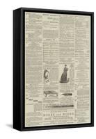 Page of Advertisements-null-Framed Stretched Canvas